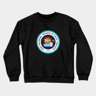 Doin the Dishes - Brought to you by Podcasts Blue Crewneck Sweatshirt